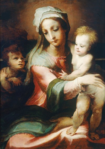 Madone et enfant avec le petit Jean-Baptiste - Domenico di Pace Beccafumi  